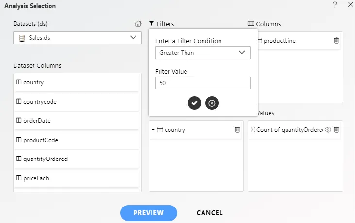 Document adhoc analysis -icon 1