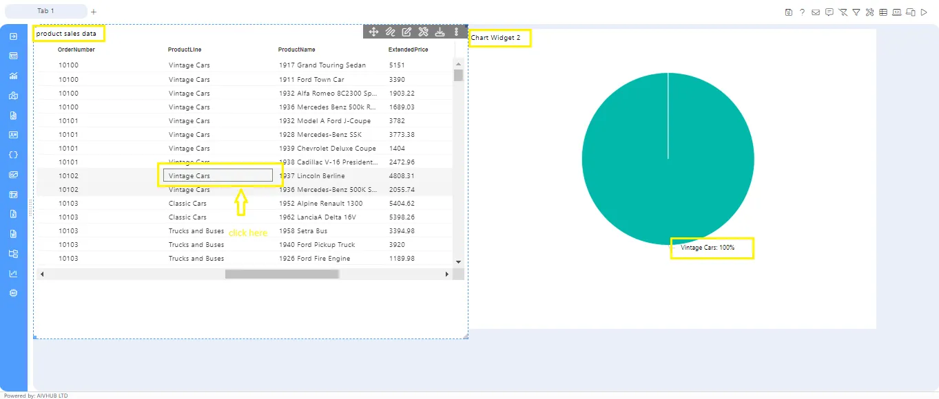 Table Cell Click Effect