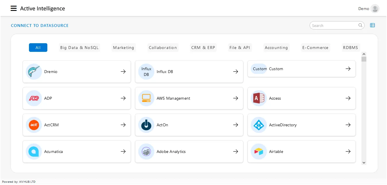 Datasource Creation Interface