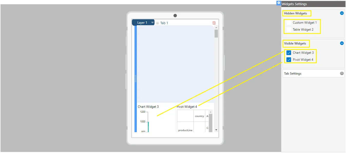 document widget