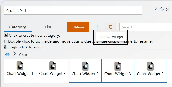 Widget-basket introduction