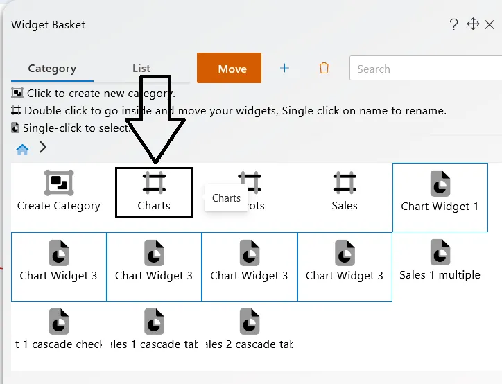 Widget-basket introduction