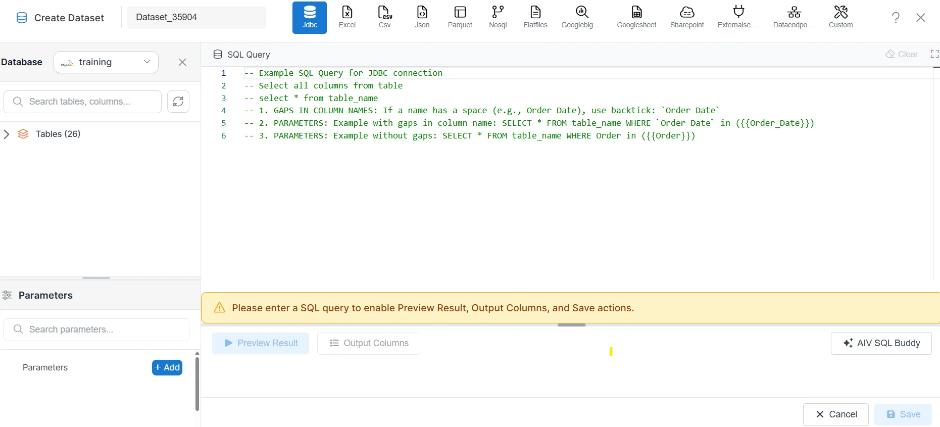 Query Editor