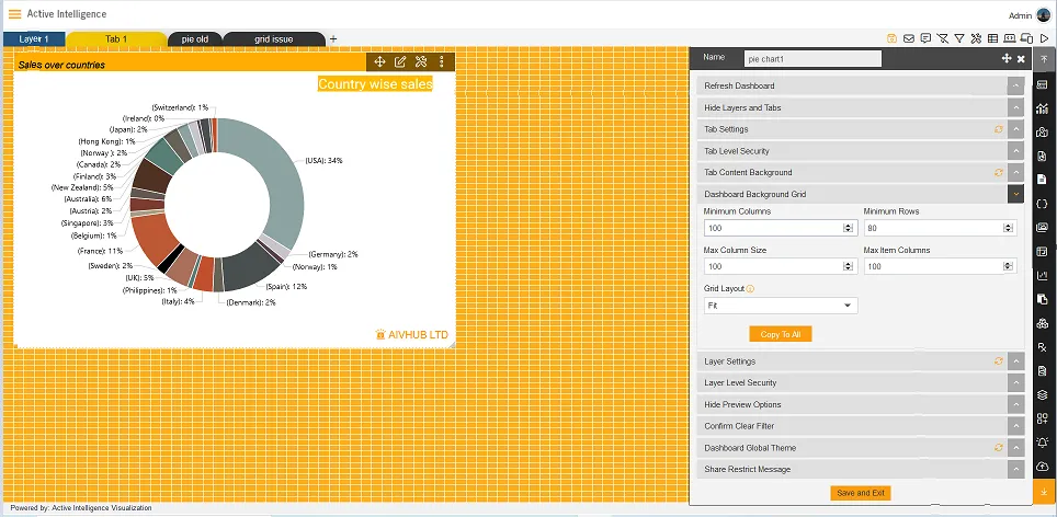 Dashboard Background Grid | AIV