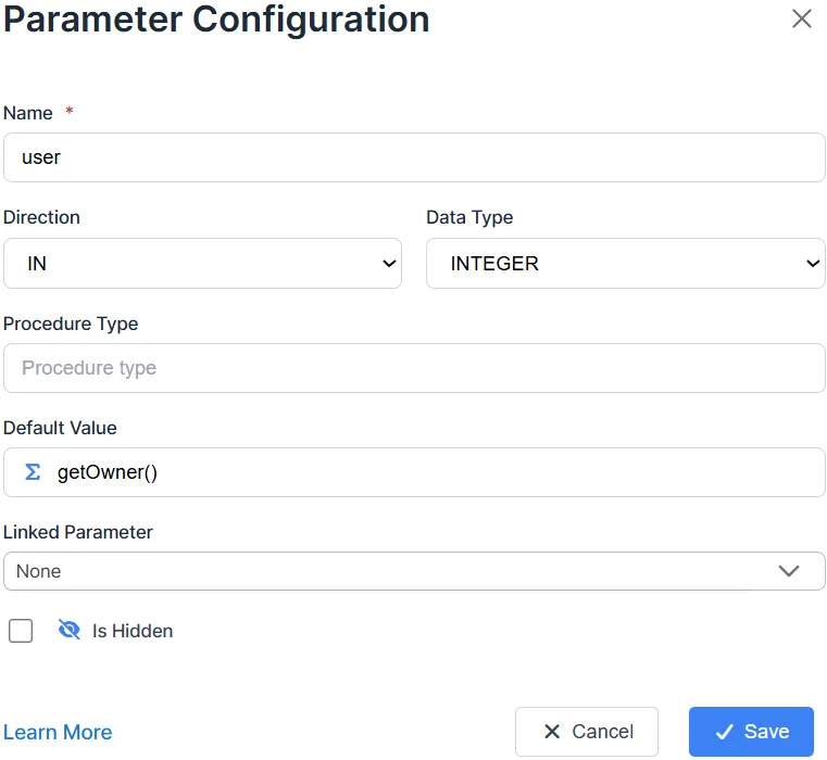 Parameter Configuration