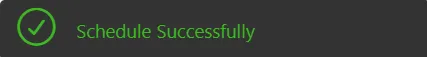 Schedule Successfully