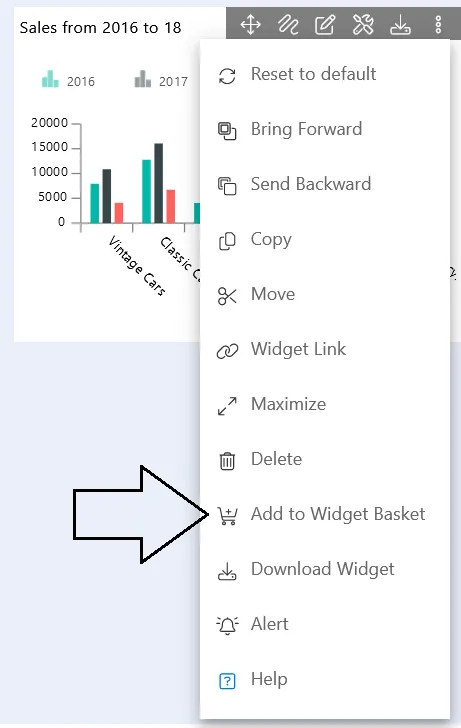 Widget-basket introduction